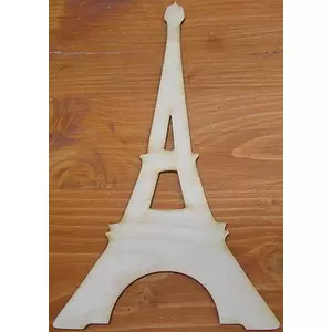 Fa figura Eiffel torony natúr 24cm