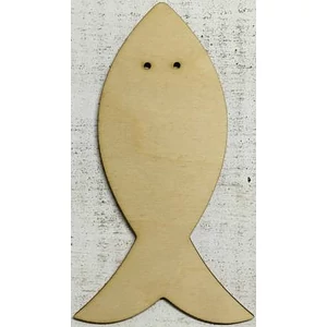 Fa figura felfűzhető hal forma - 18, 5x10, 2cm
