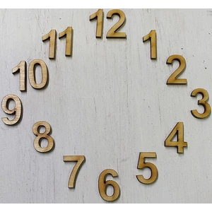 Fa figura festhető számok óralaphoz 2cm 15db/cs