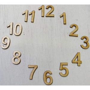 Fa figura festhető számok óralaphoz 3cm 15db/cs