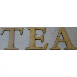 Fa figura festhető TEA betűk 5cm
