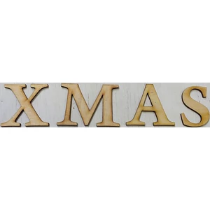 Fa figura festhető XMAS betűk
