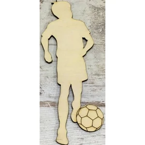 Fa figura focis fiú 16x5.5cm