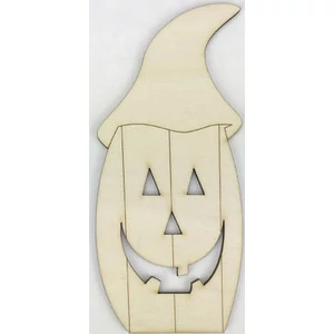 Fa figura Halloween sapkás tök 15x6.5cm