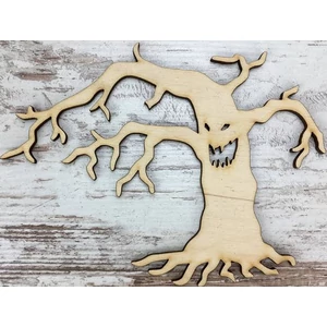 Fa figura Halloween szellemFa 11, 5x5cm