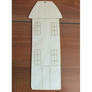 Fa figura ház magas 11, 3x28, 8cm