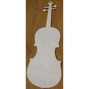 Fa figura hegedű hangszer 7, 5x20cm