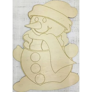 Fa figura Hóember rajzos 35, 5x50cm