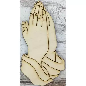 Fa figura imádkozó kéz 10x5cm