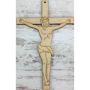 Fa figura kereszt 15x9.5cm