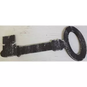 Fa figura kulcs barna vintage - 20cm