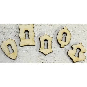 Fa figura kulcslyukak mini kulcslyuk 2cmx3mm 5db/cs