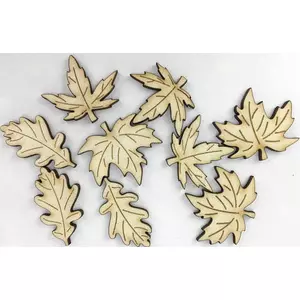 Fa figura levelek őszi falevelek 3, 5cm 9db/cs