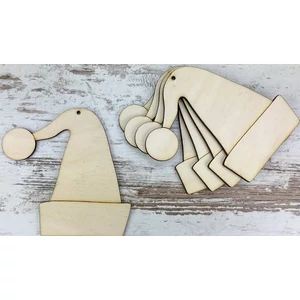Fa figura manó sapka natúr 10cmx9.5cm 5db/cs