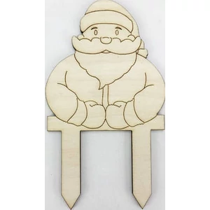 Fa figura Mikulás bezsúrós 11x6cm