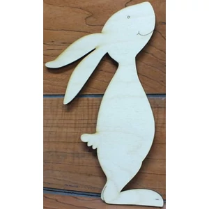 Fa figura nyuszi álló 13x19, 5cm