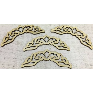Fa figura ornamentika dísz 10cmx4cmx3mm 4db/cs