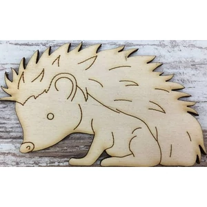 Fa figura süni erdei süni 6x9, 5cm
