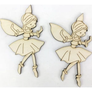 Fa figura tündér Faye - tündér kislány 9.5cmx5cm 2db/cs