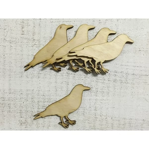Fa figura varjú varjú 9cmx8cmx3mm 5db/cs