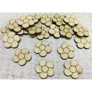 Fa figura virág virág 3cmx3mm 20db/cs