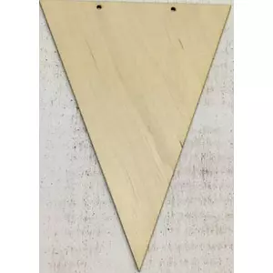 Fa figura zászló háromszög alakú 20x14.5cm