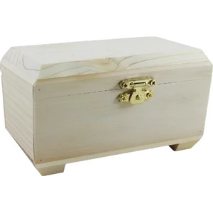 Fa Kincses láda lapos tetejű 13x8x8cm