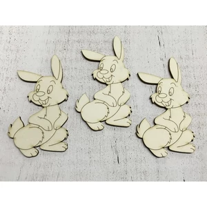 Fa nyuszi nyuszi 10cmx6cmx3mm 3db/cs