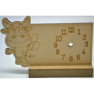 Fa óralap állvánnyal 19x11CM (V:0, 5CM) BOCIS gravírozható, dekorálható