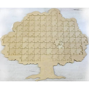 Fa puzzle Fa formájú puzzle darabok: 5x5cm - 64,5x74,5cm