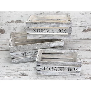 Fa rekesz storage box M-es 22x36cm, mag:14cm láda fa rekesz [5998997706560]
