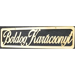 Fatábla felirat Boldog Karácsonyt 75cm
