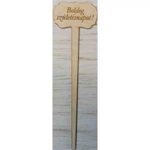 Fatábla felirat Boldog Születésnapot! beszúrós 33cmx10cm