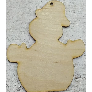 Fatábla felirat, Fa figura hóember 9, 5x8cm 5db/cs