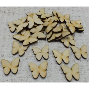 Fatábla felirat, Fa figura lepke 2, 5cm 30db/cs