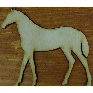 Fatábla felirat, Fa figura ló 9, 5x10cm 2db/cs