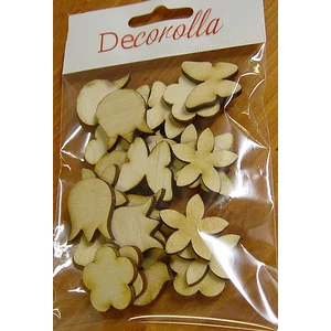 Fatábla felirat, Fa figura mini vegyes kerti figurák 3cm 25db/cs