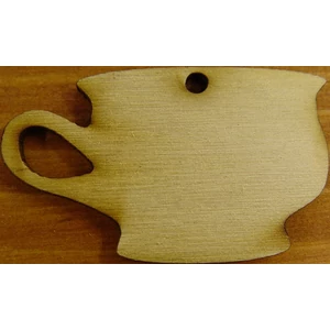 Fatábla felirat, Fa figura teás csésze 3x5cm 10db/cs