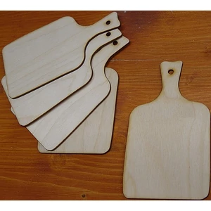 Fatábla felirat, Fa figura vágódeszkakicsi 8, 5x15cm 5db/cs