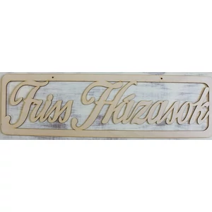 Fatábla felirat Friss házasok keretben 70x20cm