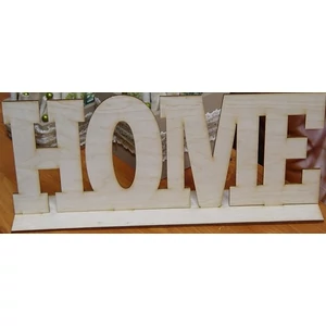 Fatábla felirat Home 37x15cm