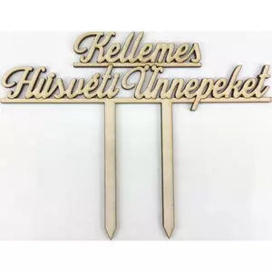 Fatábla felirat Kellemes húsvéti ünnepeket 170x135x3mm 1db