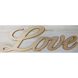 Fatábla felirat Love írott 35cmx11.5cm