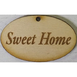 Fatábla felirat Sweet home 10db/cs