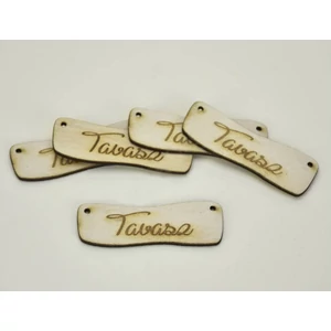Fatábla felirat TAVASZ hullámos tábla 2, 4x7cm 5db/csomag