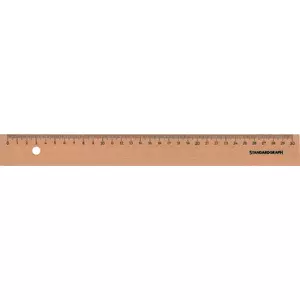 Faber-Castell vonalzó 50cm-es műszaki fa natúrfelületű, 1oldalas mérce ruler S9065