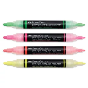 Faber-Castell akril filctoll kétvégű BLACK EDITION Shake