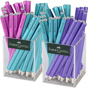 Faber-Castell ceruza Sparkle B Jumbo - lila gyöngyházfényű 111604