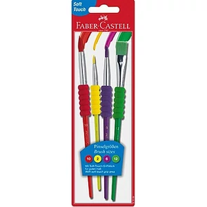Faber-Castell ecset 4db-os Soft Touch -2, 6, 10, 12- készlet. prémium minőségű termék 481600