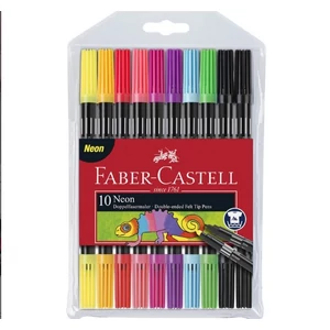 Faber-Castell filc kétvégű 10d FC-Filctoll készlet 10db kétvégű NEON 151109